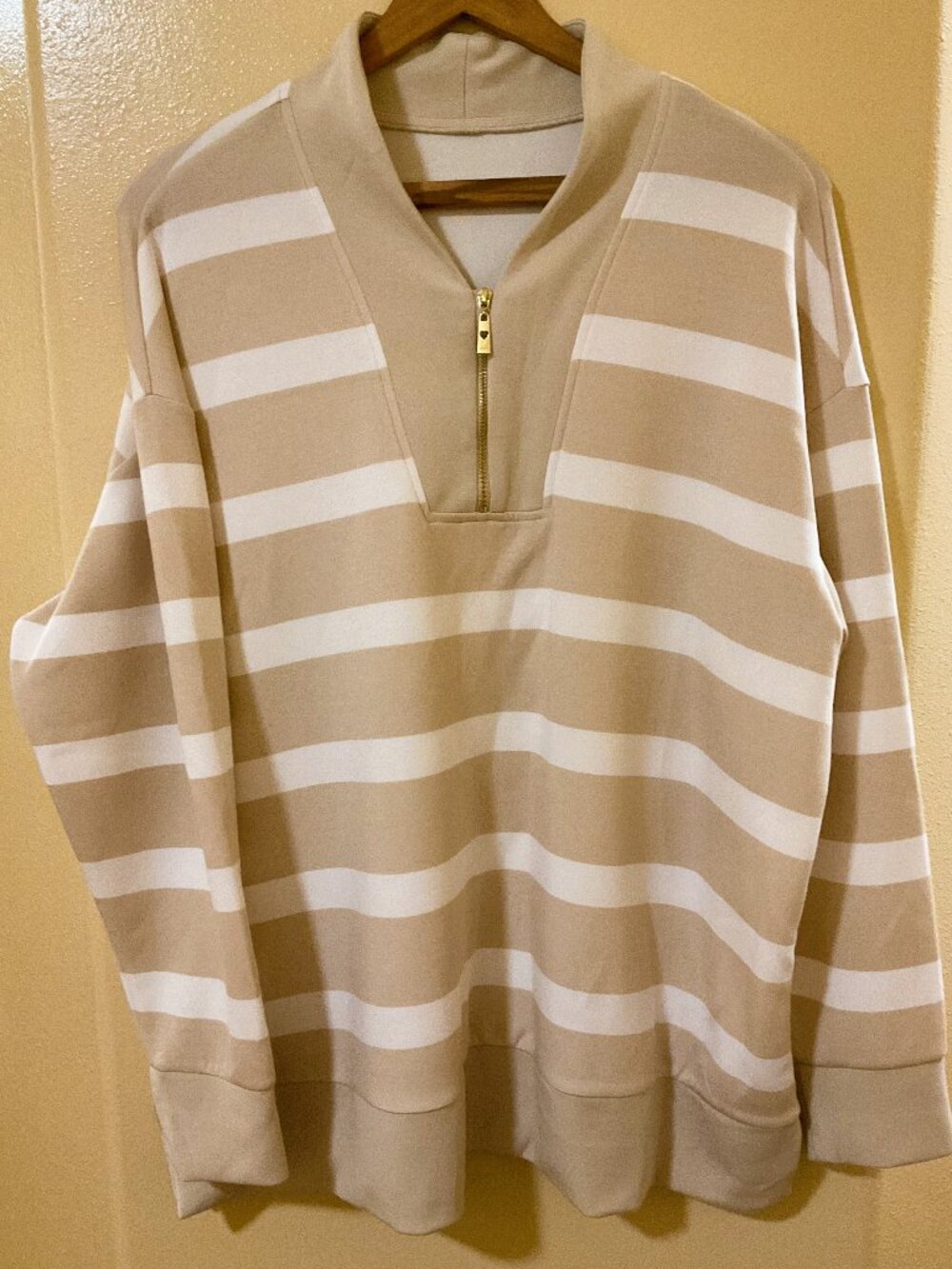 Belle by Kim Gravel - ScubaLuxe Sandbar Half-Zip Sweatshirt 1X